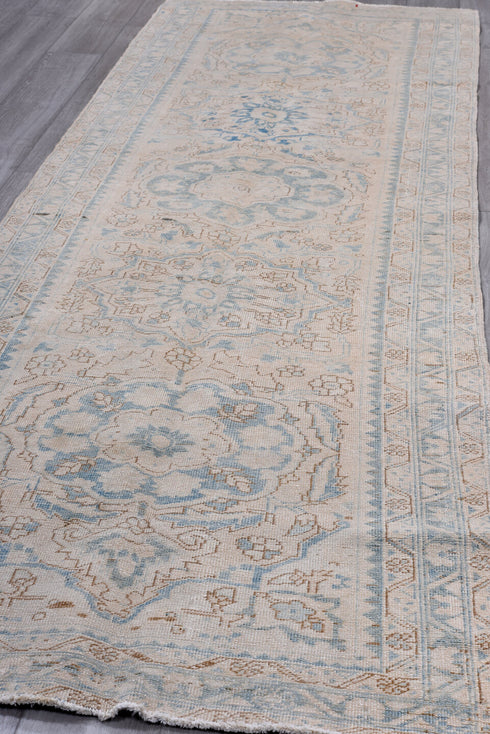 Antique Heriz Runner Rug (3' x 10')